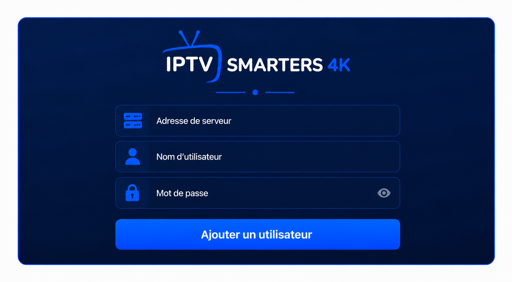 Connexion IPTV Smarters Pro par API Xtream Codes